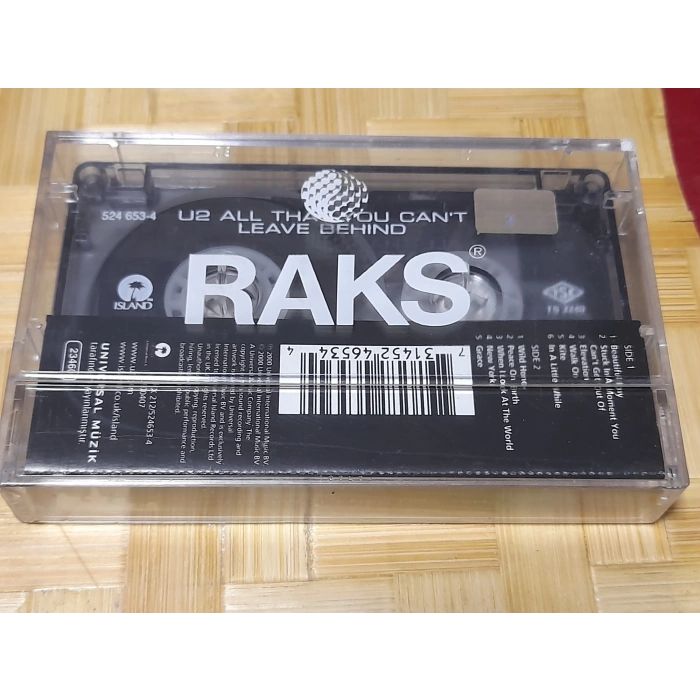 U2 ALL THAT YOU CANT LEAVE BEHIND MÜZİK KASET