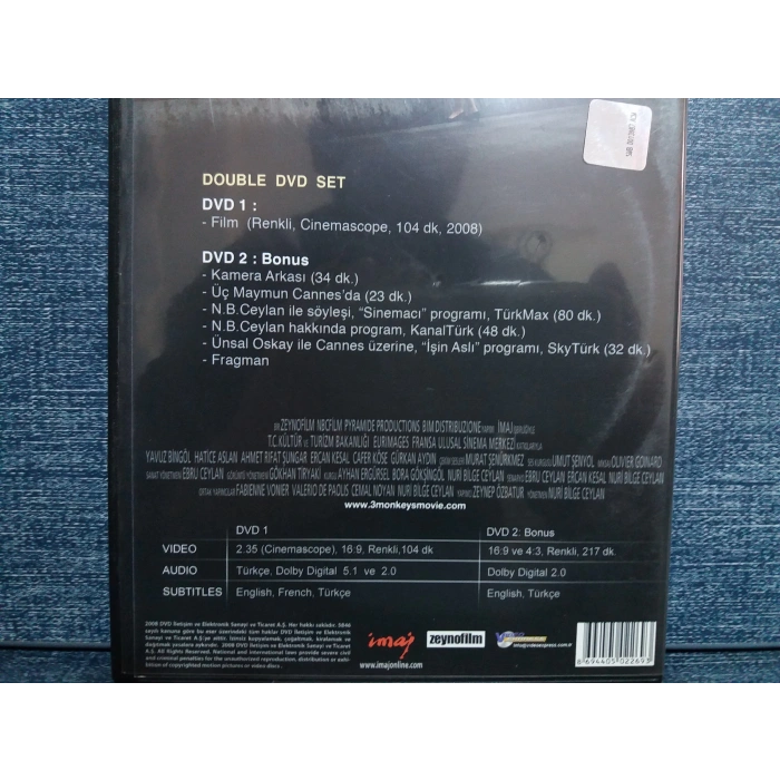 ÜÇ MAYMUN DVD FİLM (2 DISK)