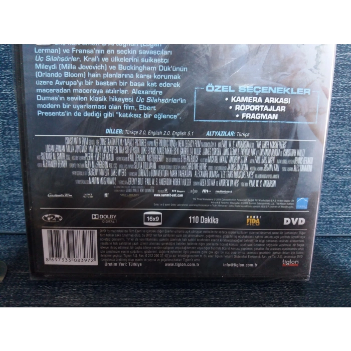 ÜÇ SİLAHŞÖRLER DVD FİLM
