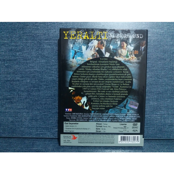 UNDERGROUND YERALTI DVD FİLM (ÖZEL KUTU SET)