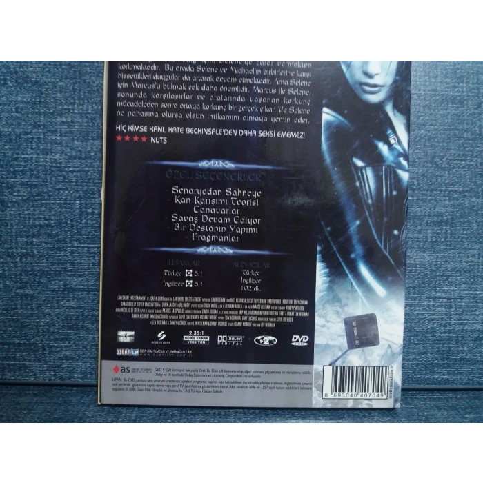 UNDERWORLD EVOLUTION KARANLILAR ÜLKESİ EVRİM DVD FİLM