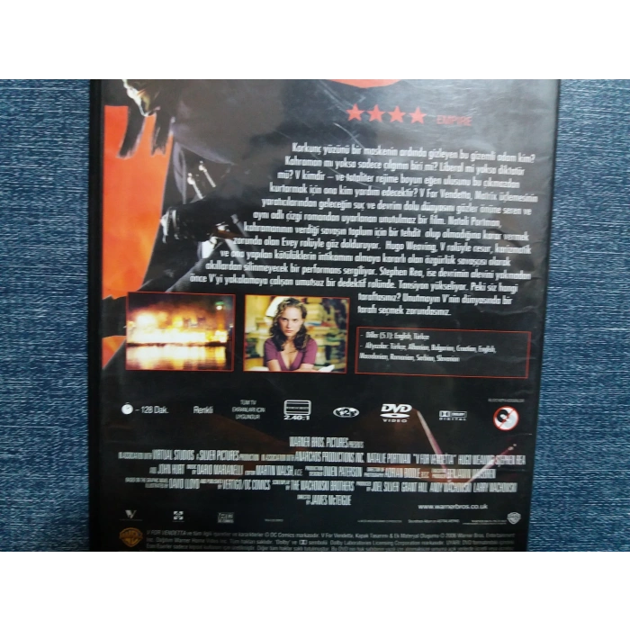 V FOR VENDETTA DVD FİLM