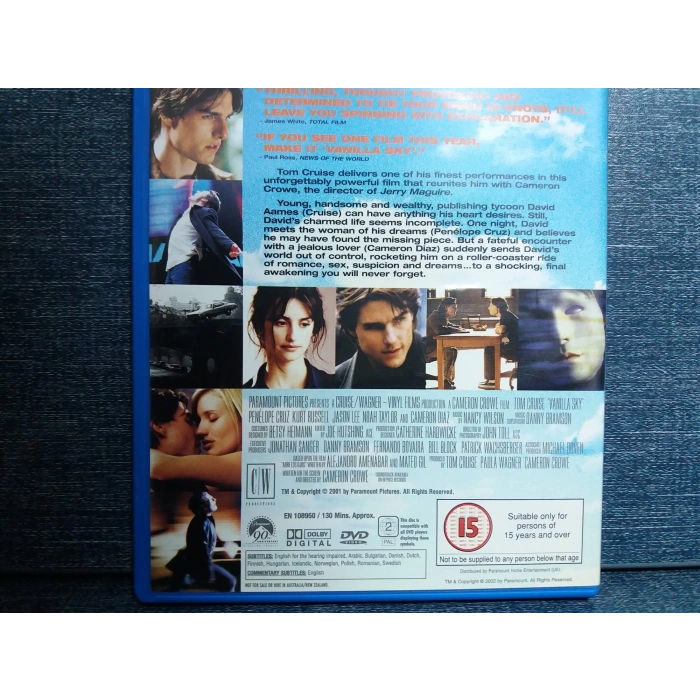 VANILLA SKY TOM CRUISE DVD FİLM (İNGİLİZCE)