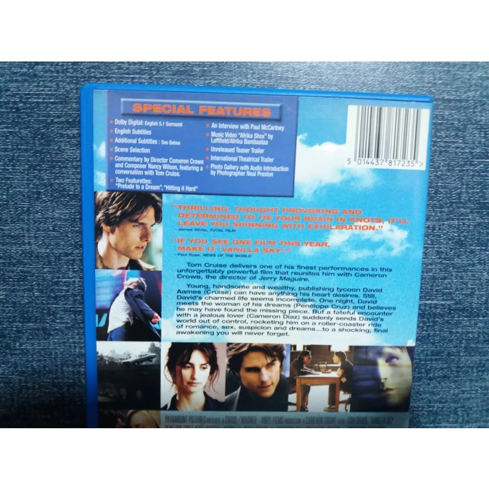 VANILLA SKY TOM CRUISE DVD FİLM (İNGİLİZCE)