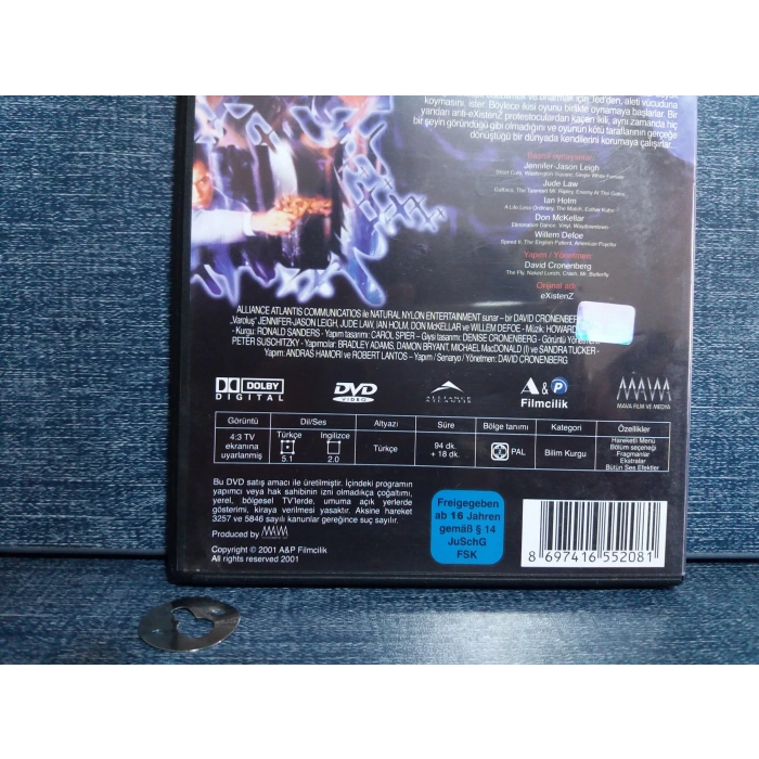 VAROLUŞ EXISTENZ DVD FİLM (SIFIR)