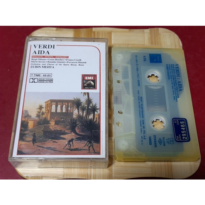 VERDI AIDA ZUBIN MEHTA MÜZİK KASET