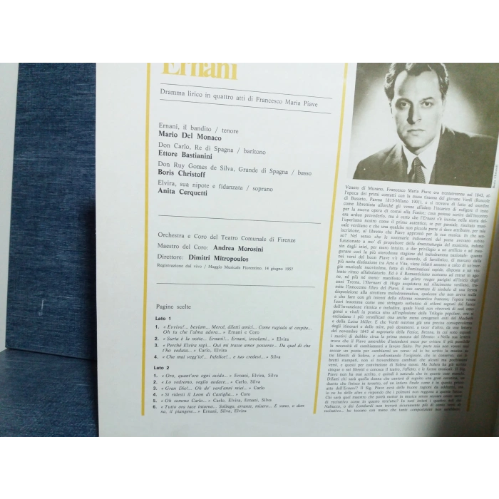 VERDI ERNANI MUSIC LP