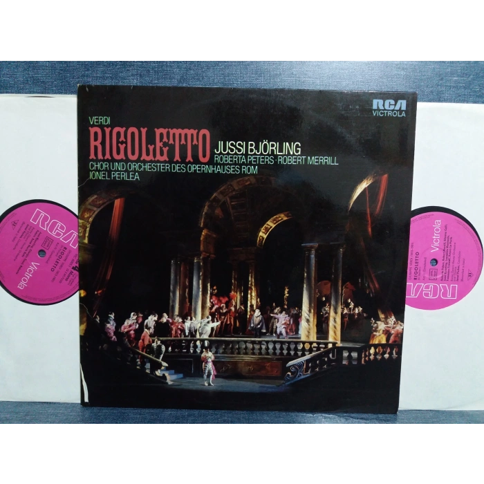 VERDI RIGOLETTO JUSSI BJORLING 2 LP