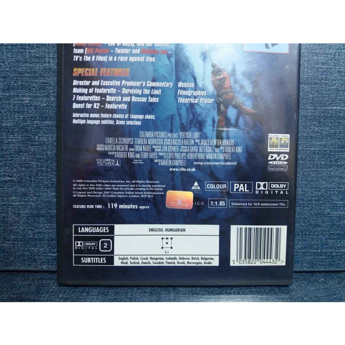 VERTICAL LIMIT DVD FİLM Tr Altyazı