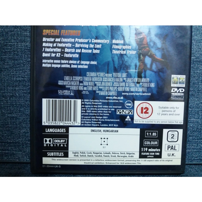 VERTICAL LIMIT DVD FİLM Tr Altyazı