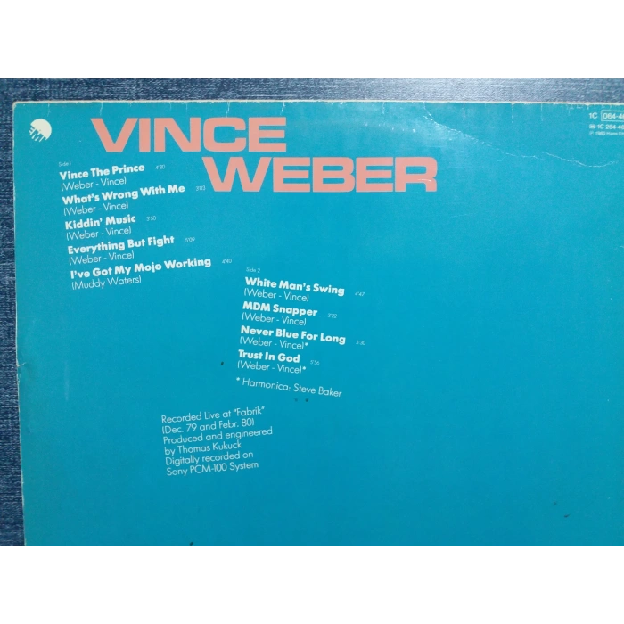 VINCE WEBER VINCE THE PRINCE  MUSIC LP