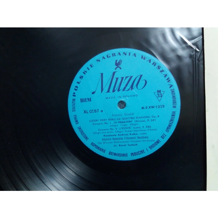 VIVALDI LE QUATTRO STAGIONI KULKA LP ALBUM