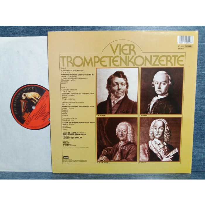 VIVALDI TELEMANN MOZART HUMMEL TROMPET LP