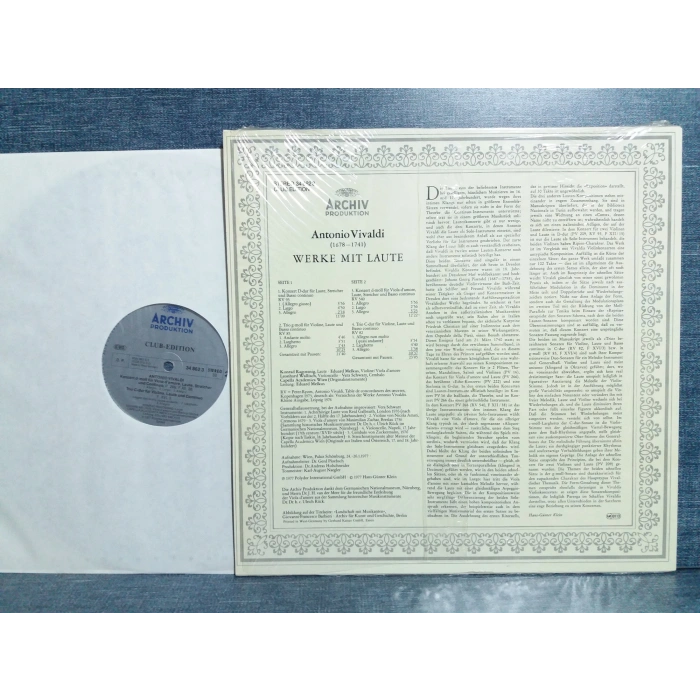 VIVALDI WERKE MIT LAUTE