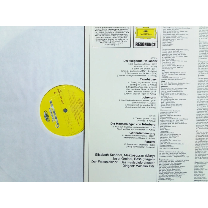 WAGNER CHOR BAYREUTHER WILHELM PITZ