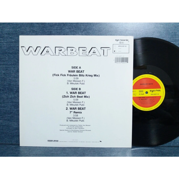 WARBEAT BASSLINE BOYS MAXI LP
