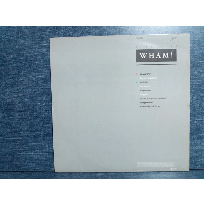 WHAM GEORGE MICHAEL IM YOUR MAN  MAXI LP