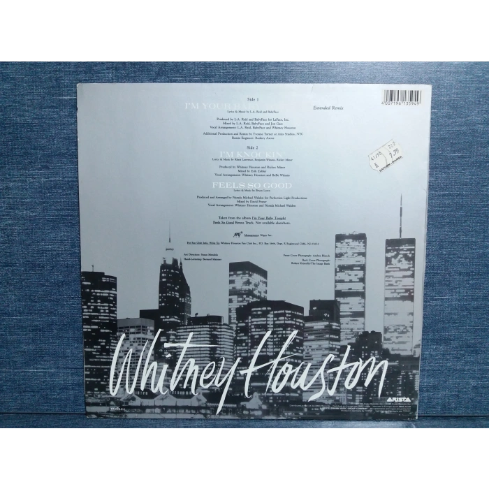 WHITNEY HOUSTON IM YOUR BABY TONIGHT MAXI LP