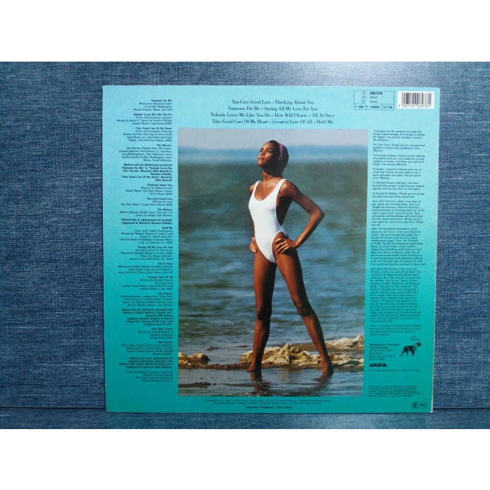 WHITNEY HOUSTON MUSIC LP ALBUM