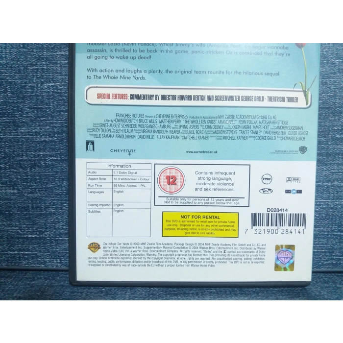 WHOLE TEN YARDS DVD FİLM (İNGİLİZCE)