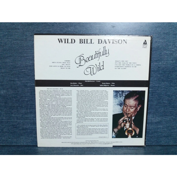 WILD BILL DAVISON BEAUTIFULLYMUSIC LP