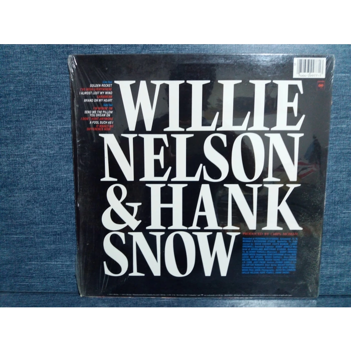 WILLIE NELSON HANK SNOW BRAND ON MY HEART LP