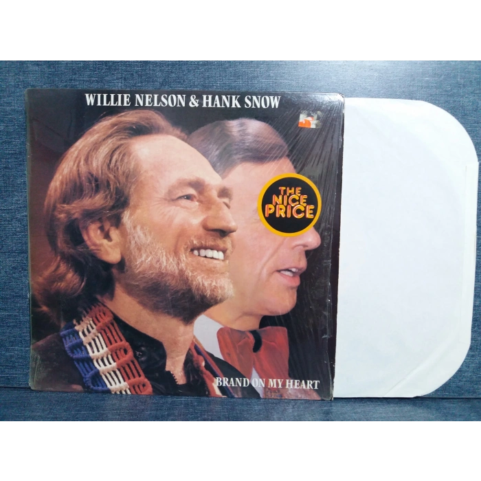 WILLIE NELSON HANK SNOW BRAND ON MY HEART LP