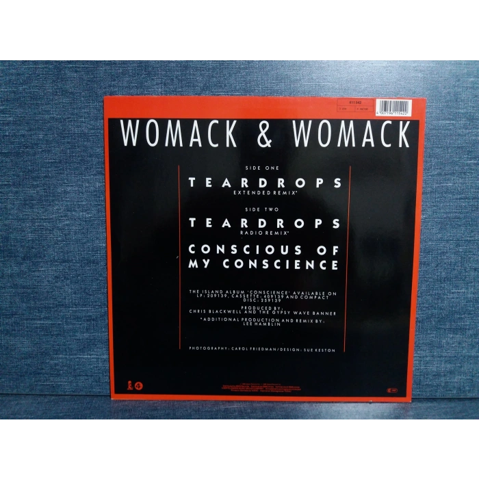 WOMACK WOMACK TEARDROPS MAXI LP