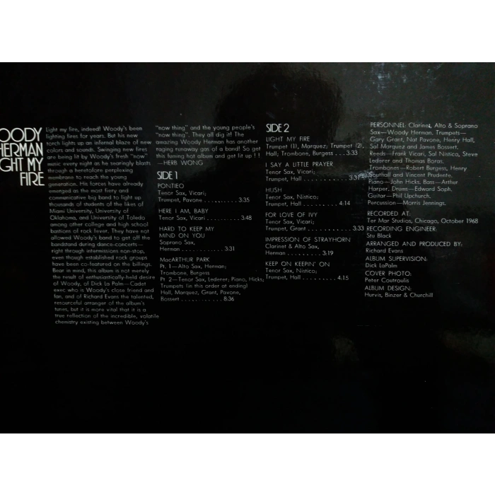 WOODY HERMAN LIGHT MY FIRE MUSIC LP