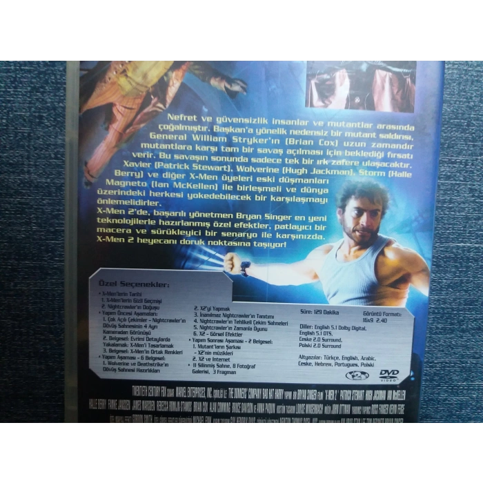 X-MEN 2 DVD FİLM (2 DISK)  Tr Altyazı