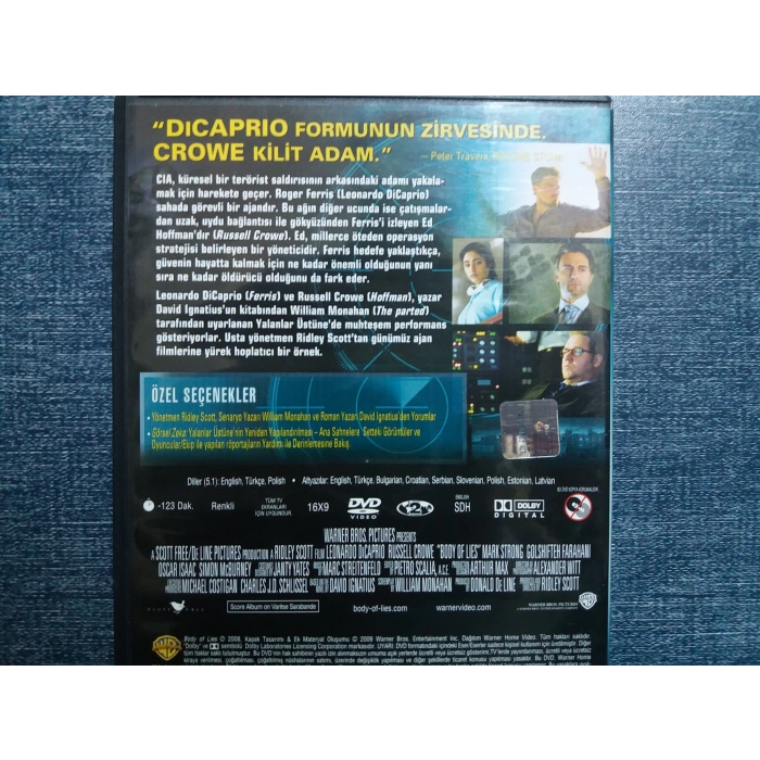 YALANLARIN ÜSTÜNE BODY OF LINES DVD FİLM