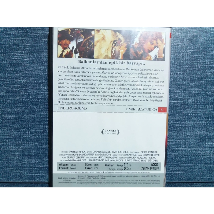 YERALTI EMİR KUSTURICA DVD FİLM