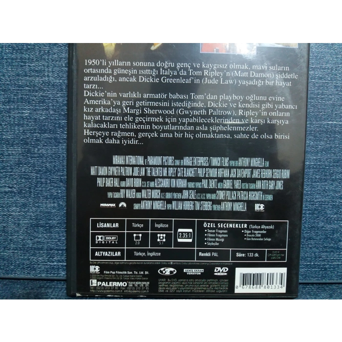 YETENEKLİ BAY RIPOLEY DVD FİLM