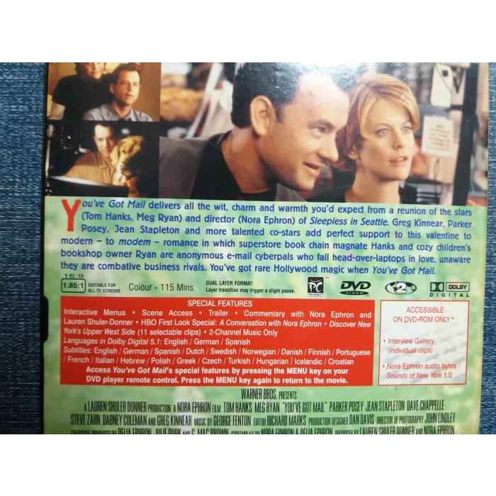 YOU VE GOT MAIL TOM HANKS MEG RYAN  DVD FİLM Tr Altyazı - SnapCase