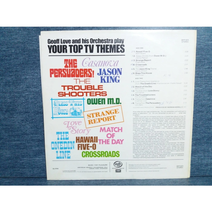 YOUR TOP TV THEMES SOUNDTRACK LP