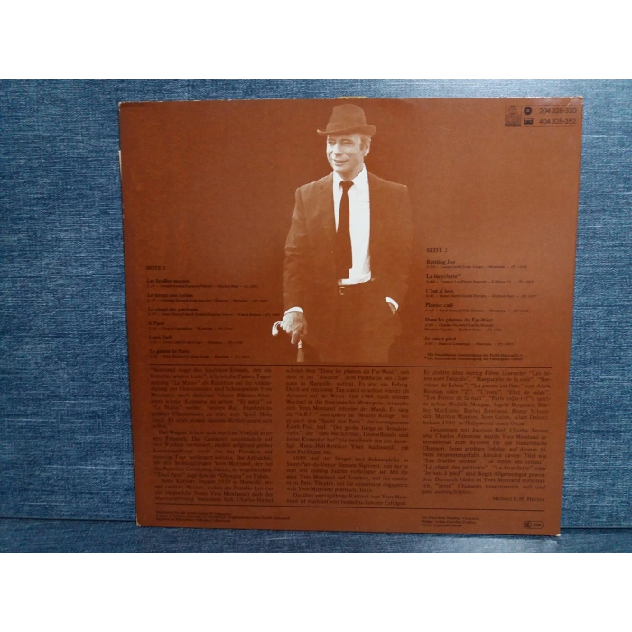 YVES MONTAND GREATEST HITS MUSIC LP