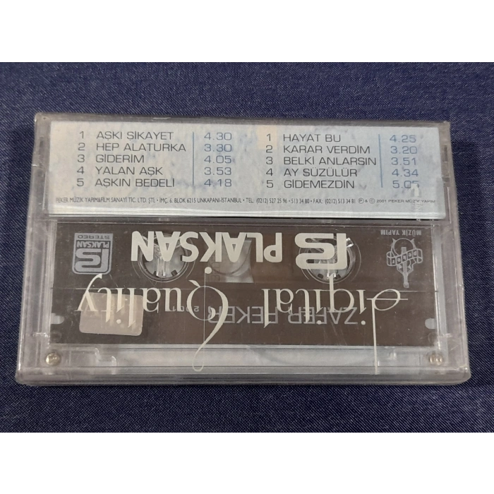 ZAFER PEKER AŞKIN BEDELİ MÜZİK KASET