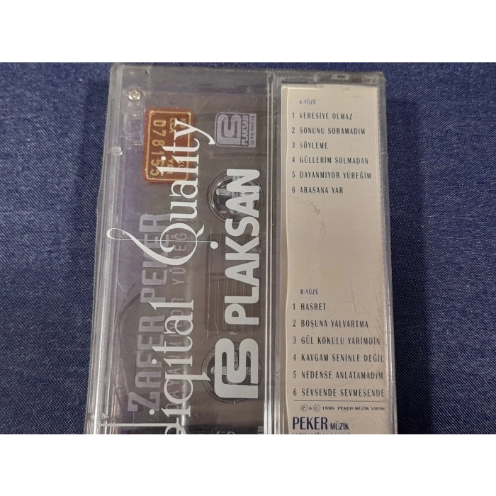 ZAFER PEKER DAYANMIYOR YÜREĞİM MÜZİK KASET