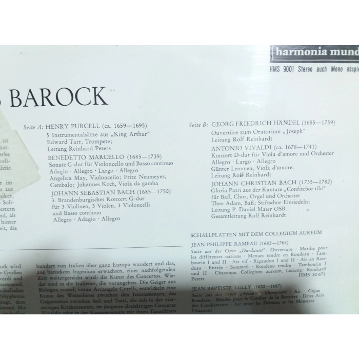 ZAUBER DES BAROCK MUSIC LP