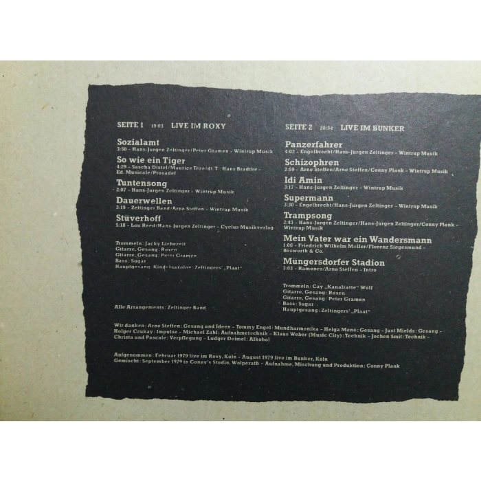 ZELTZINGER BAND DE PLAAT