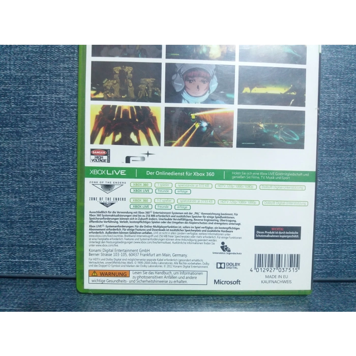 ZONE OF THE ENDERS XBOX 360 OYUN