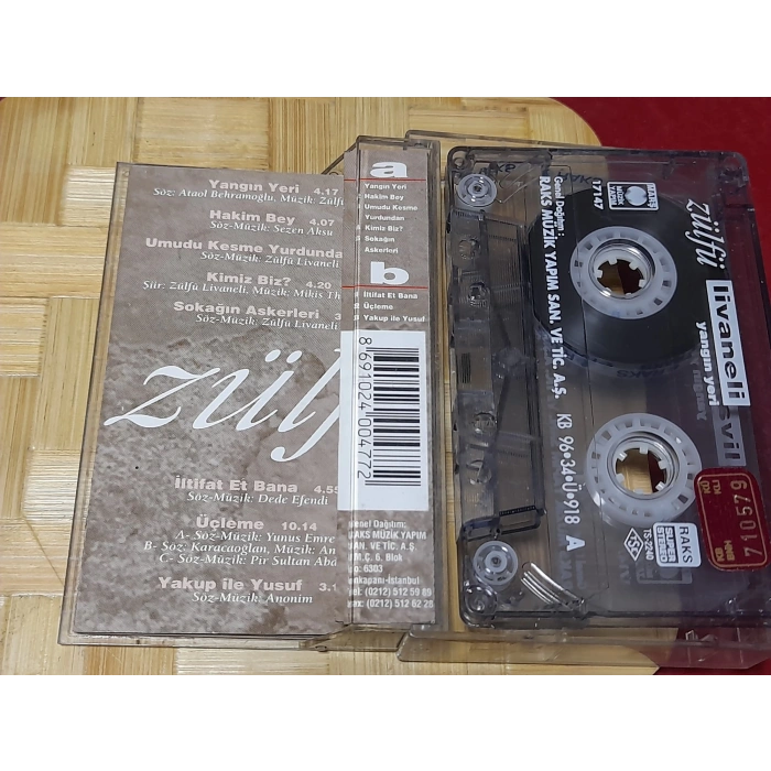 ZÜLFÜ LİVANELİ YANGIN YERİ MÜZİK KASET