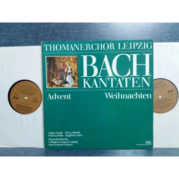 BACH KANTATEN ADVENT WEIHNACHTEN 2 LP