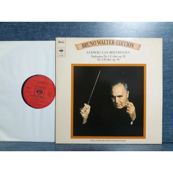 BEETHOVEN SINFONIEN Nr.1 Nr.2 BRUNO WALTER LP