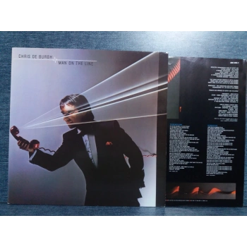 CHRIS DE BURGH MAN ON THE LINE MUSIC LP