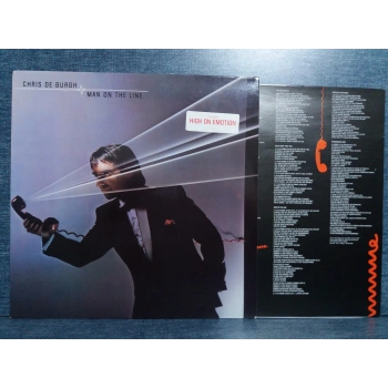 CHRIS DE BURGH MAN ON THE LINE MUSIC LP