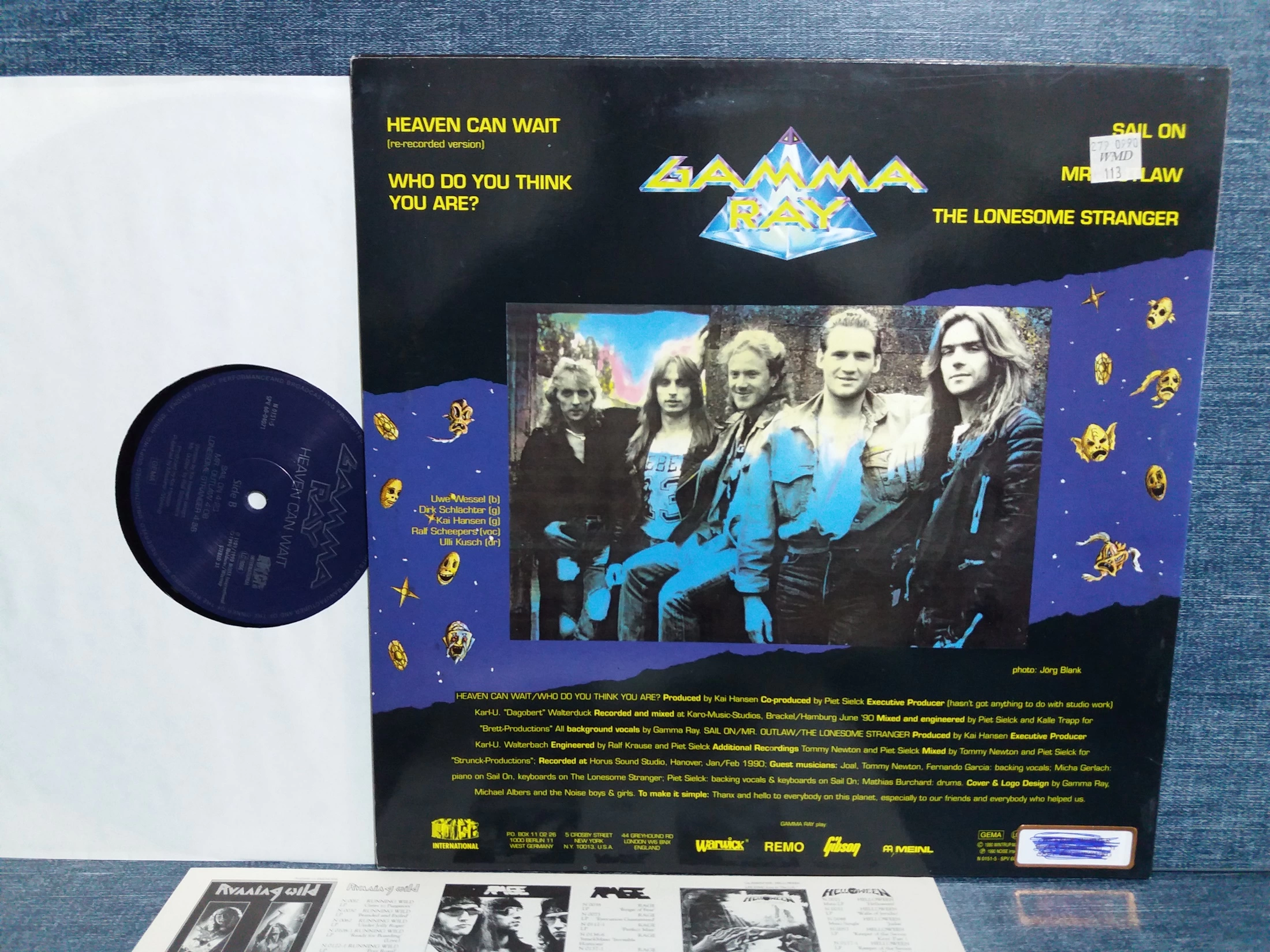 GAMMA RAY HEAVEN CAN WAIT MAXI LP