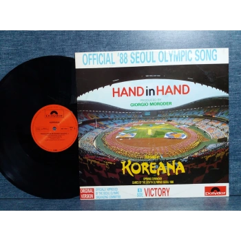 GIORGIO MORODER HAND IN HAND KOREANA  MAXI LP