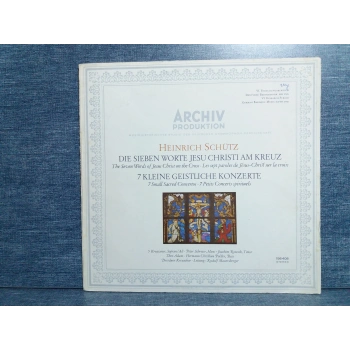 HEINRICH SCHUTZ JESU CHRISTI MUSIC LP