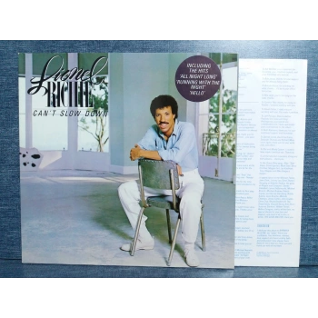 LIONEL RICHIE CANT SLOW DOWN MUSIC LP